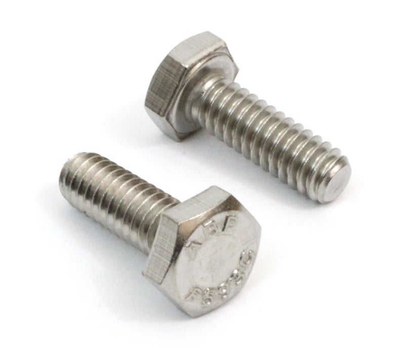 Bolt Dropper 1/4" x 3/4" Stainless Steel Hex Bolts, (100pcs), 18-8 (304) S/S, by Bolt Dropper. - Image 1